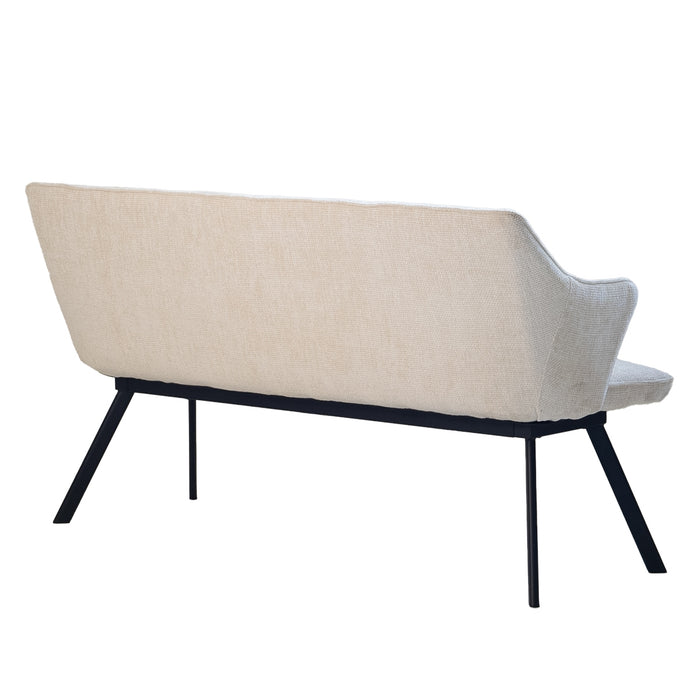 Giga Meubel - Eetkamerbank - Beige Stof - 160x60x88cm - Taylor