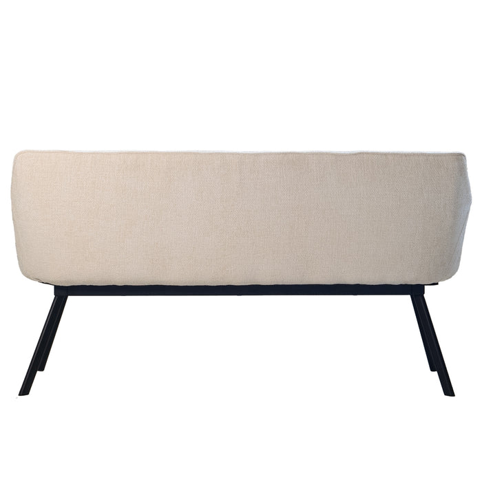 Giga Meubel - Eetkamerbank - Beige Stof - 160x60x88cm - Taylor