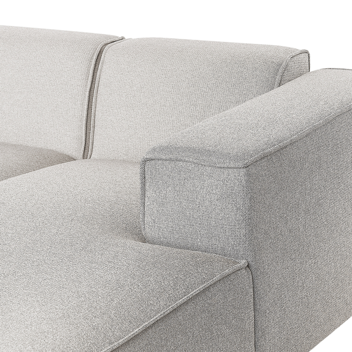 Beliani-DOLVA-Hoekbank-Lichtbeige-Linkerzijde-294 cm-Polyester