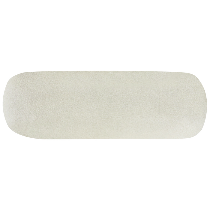 Beliani - SIMOS - Hoekbank - Gebroken wit - Rechtszijdig - Polyester