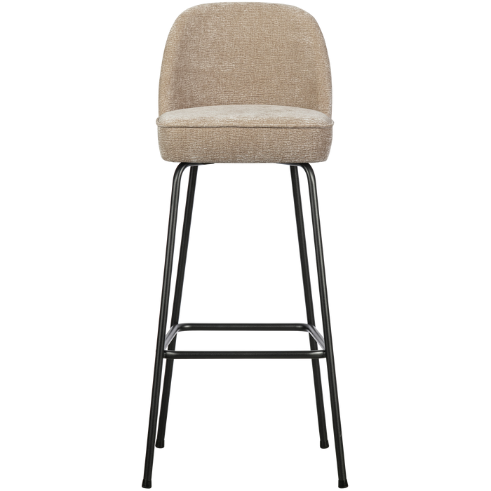 WOOOD Vogue Barkruk H 103 cm - Polyester - Sand