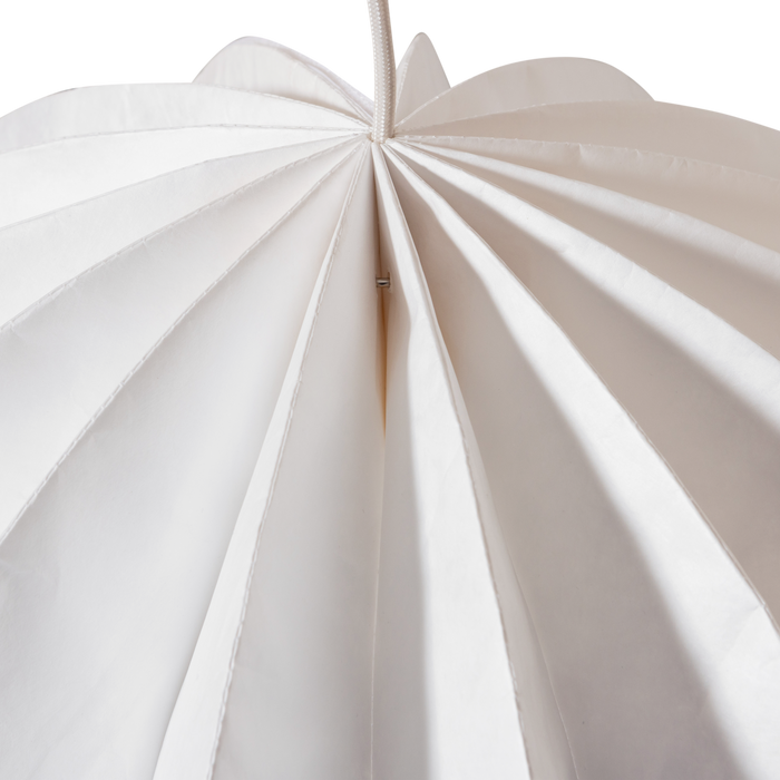 WOOOD Dalia hanglamp - Papier - Wit - 37xØ60 cm