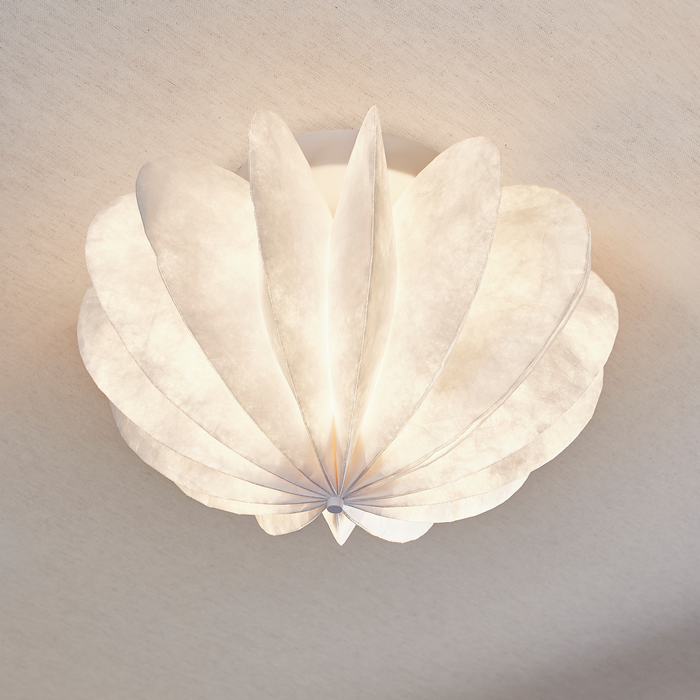 WOOOD Dalia plafondlamp - Papier - Wit - 28xØ40 cm