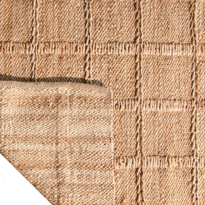 by fonQ Grids Vloerkleed 170 x 240 cm - Naturel