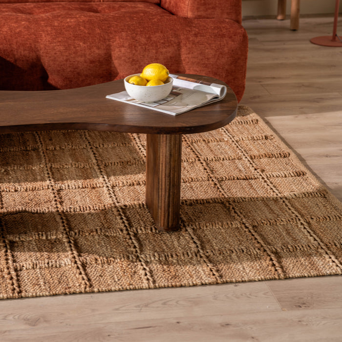 by fonQ Grids Vloerkleed 170 x 240 cm - Naturel