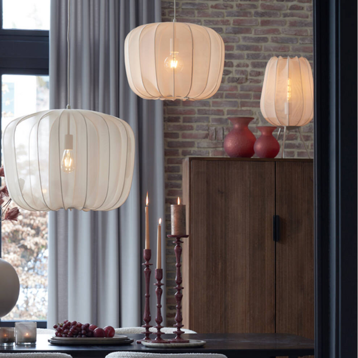 Light & Living Plumeria Tafellamp - H 60 x Ø 34 cm - Zand