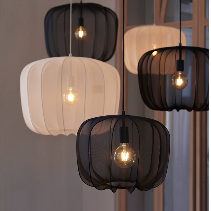 Light & Living Plumeria Hanglamp - S - H 37.5 x Ø 50 cm - Zwart