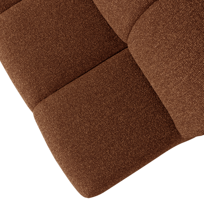 WOOOD Mojo Eetbankje Met Rugleuning 164 cm Mojo - Bouclé - Roest Bruin