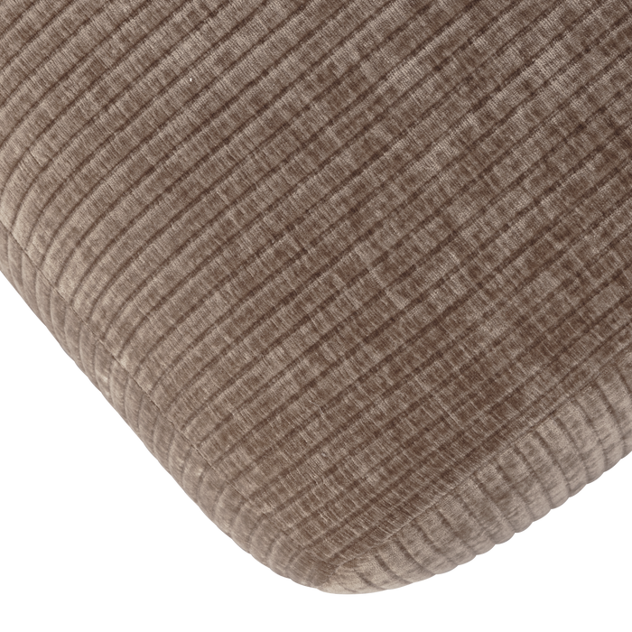 WOOOD Mojo Eetbankje 164 cm - Ribstof - Donker Zand - 49x164x45