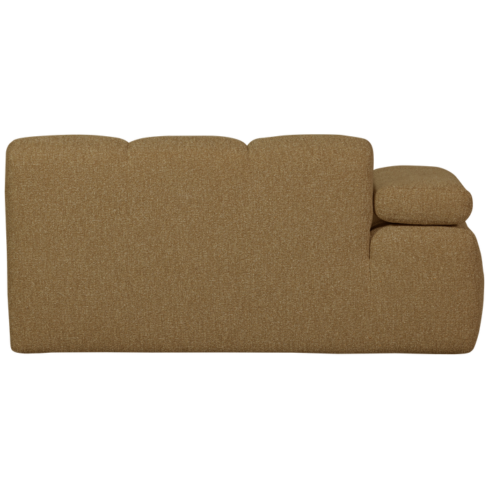 WOOOD Mojo 1,5-Zits Bank Met Arm Links - Bouclé - Geel|Bruin