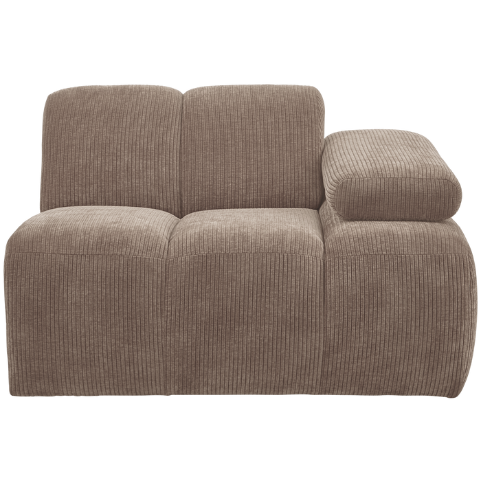 WOOOD Mojo 1-Zits Bank Met Arm Rechts - Ribstof - Zand - 74x120x97