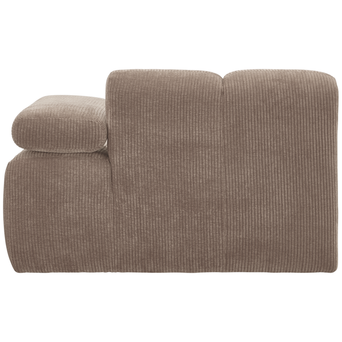 WOOOD Mojo 1-Zits Bank Met Arm Rechts - Ribstof - Zand - 74x120x97