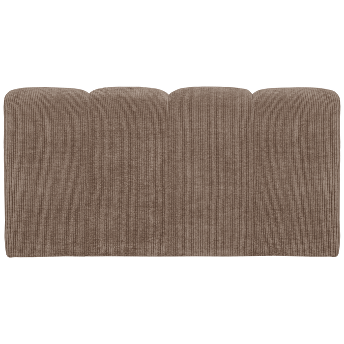 WOOOD Mojo Eetbankje Met Rugleuning 164 cm Mojo - Ribstof -Donker Zand