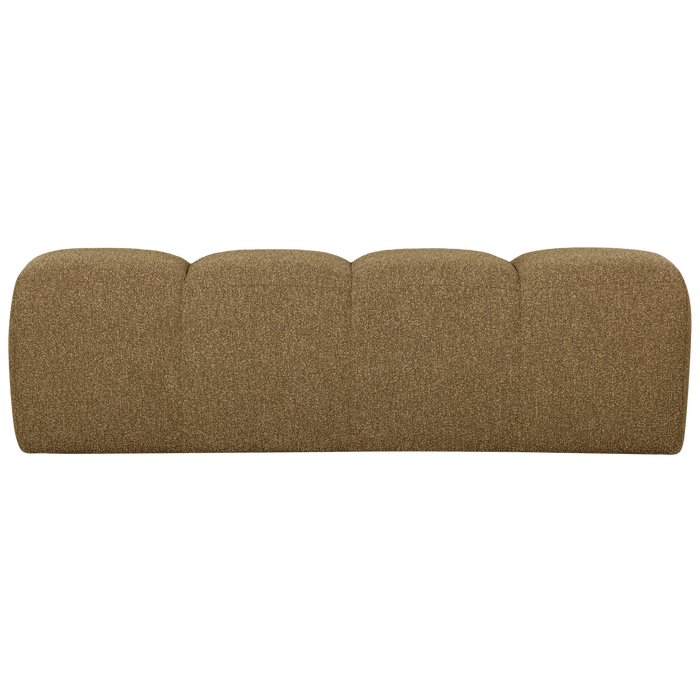 WOOOD Mojo Eetbankje 164 cm Mojo - Bouclé - Geel|Bruin Melange