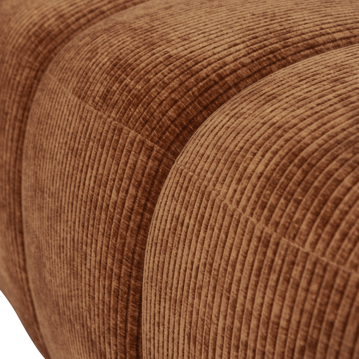 WOOOD Mojo Eetbankje 164 cm Mojo - Ribstof - Roest Bruin - 49x164x45