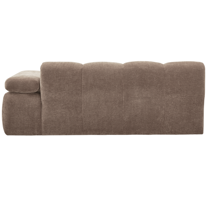 WOOOD Mojo 2-Zits Bank Met Arm Rechts - Ribstof - Zand - 74x200x97