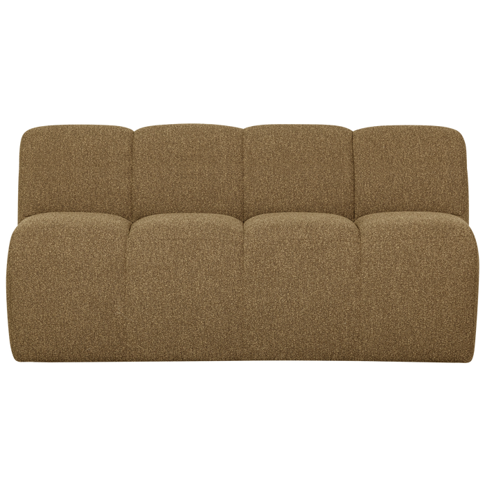 WOOOD Mojo Eetbankje Met Rugleuning 164 cm Mojo - Bouclé - Geel|Bruin