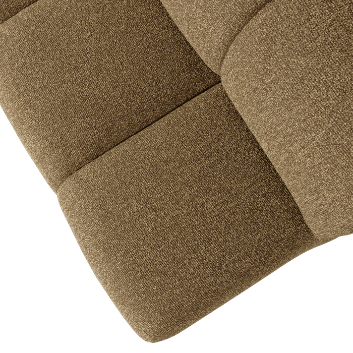 WOOOD Mojo Eetbankje Met Rugleuning 164 cm Mojo - Bouclé - Geel|Bruin