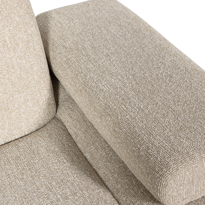WOOOD Mojo 1-Zits Bank Met Arm Rechts - Bouclé - Beige - 74x120x97