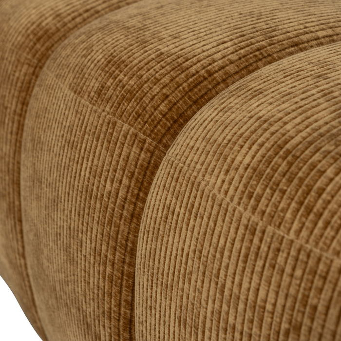 WOOOD Mojo Eetbankje 164 cm Mojo - Ribstof - Honing Geel - 49x164x45