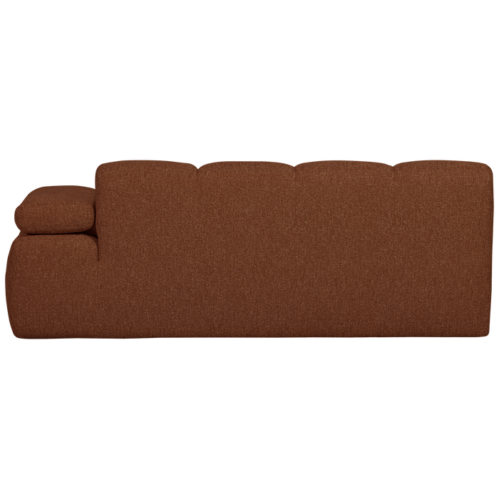 WOOOD Mojo 2-Zits Bank Met Arm Rechts - Bouclé - Roest Bruin Melange