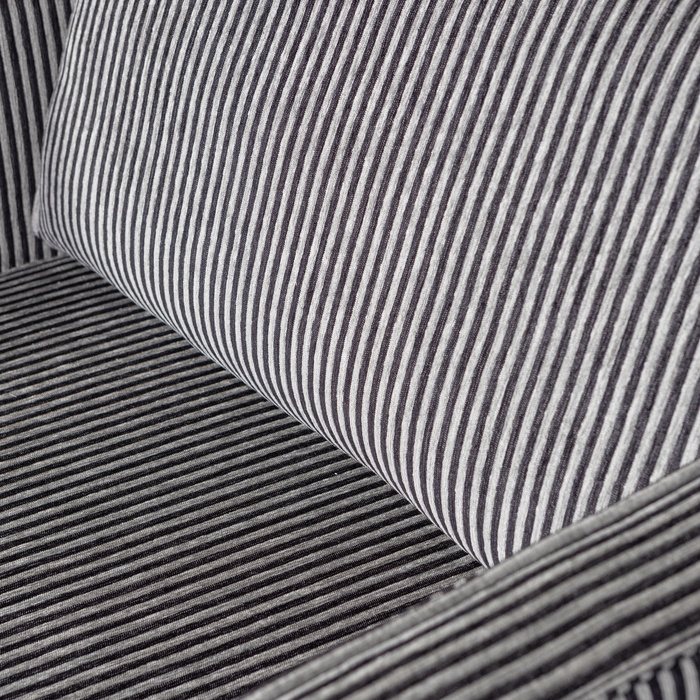 WOOOD Rodeo 3-Zits Bank - Streep - Zwart|Grijs - 85x277x86 cm,