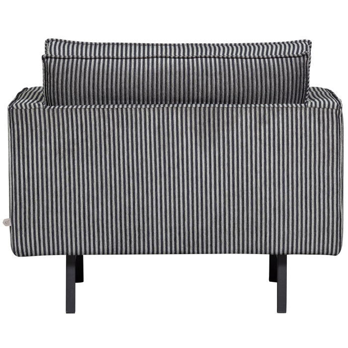 WOOOD Rodeo 3-Zits Bank - Streep - Zwart|Grijs - 85x277x86 cm,