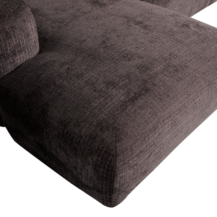WOOOD Cloud Chaise Longue Links - Bruin