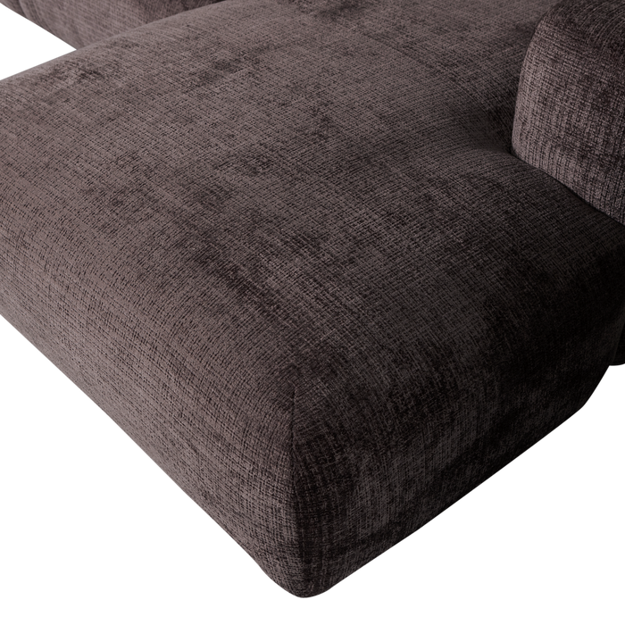 WOOOD Cloud Chaise Longue Rechts - Bruin