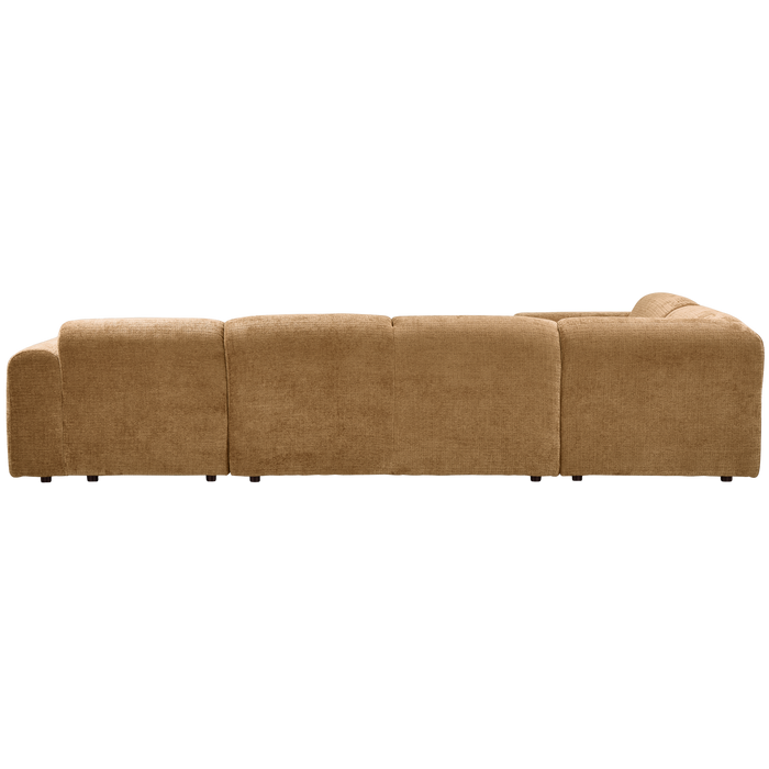 WOOOD hoekbank links Cloud - Chenille - Geel - 80x345x198 cm