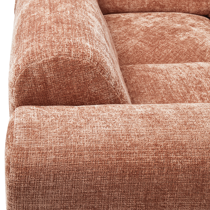 WOOOD hoekbank links Cloud - Chenille - Terra - 80x345x198 cm