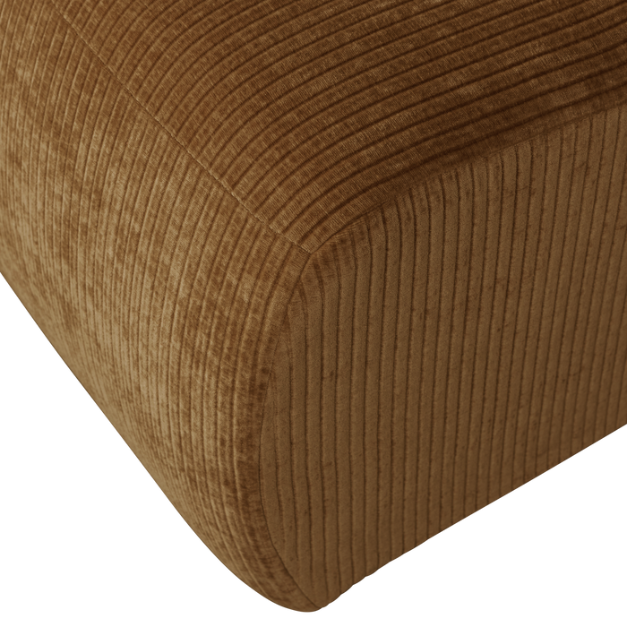 WOOOD Mojo 1-Zits Bank - Ribstof - Honing Geel - 74x80x97