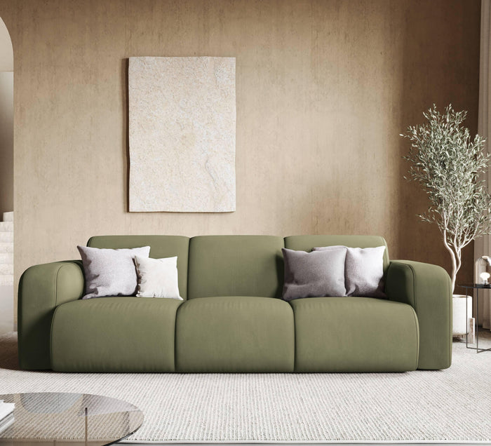 Windsor & Co Lola 3-zitsbank - Chenille - Lichtgroen