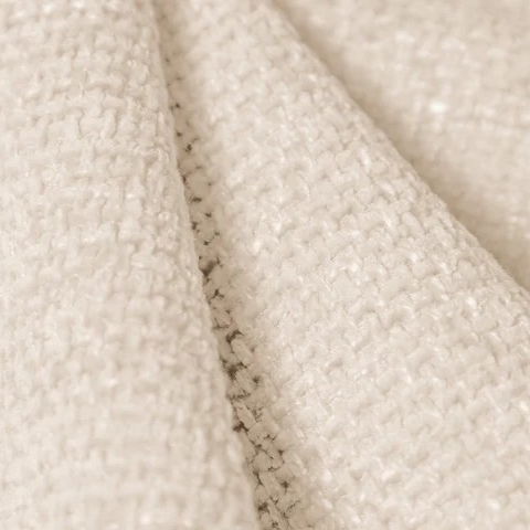 Micadoni Bedframe Miley met Opbergruimte - 200 x 200 cm - Chenille - Crème