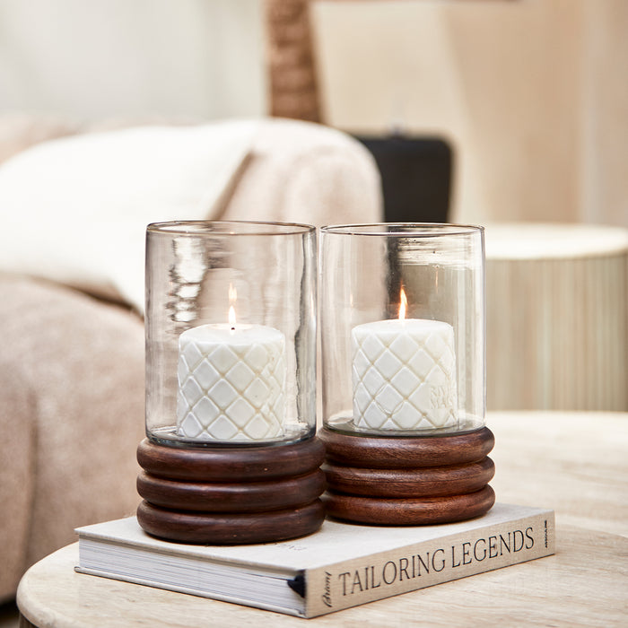 Riviera Maison Stompkaars wit, ruiten print - Padded (ØxH) 9.5x10