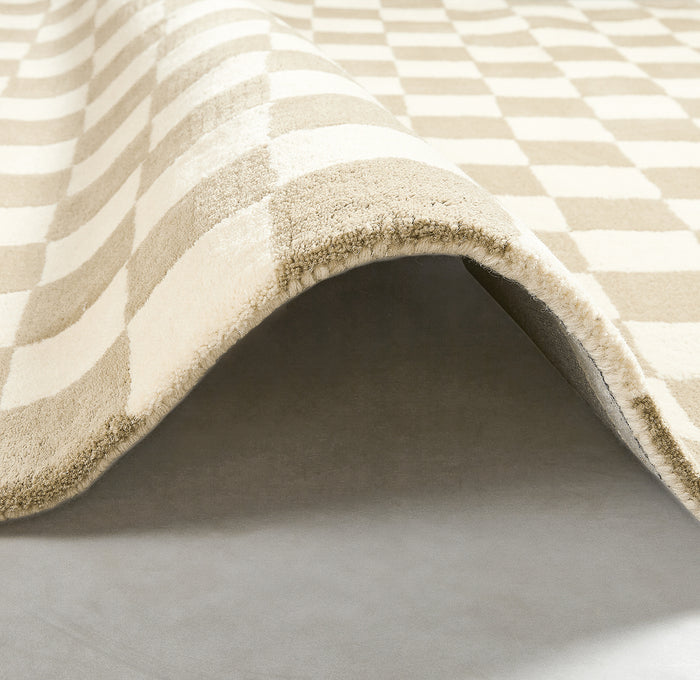 by fonQ Check Vloerkleed 170 x 240 cm - Groen