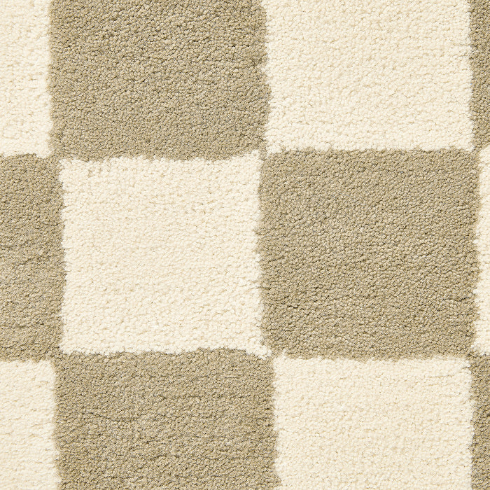 by fonQ Check Vloerkleed 170 x 240 cm - Groen