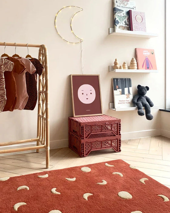 MAISON DEUX Vloerkleed Manen Brick Red S - 80 x 120 cm