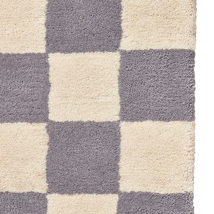 by fonQ Check Vloerkleed 170 x 240 cm - Paars