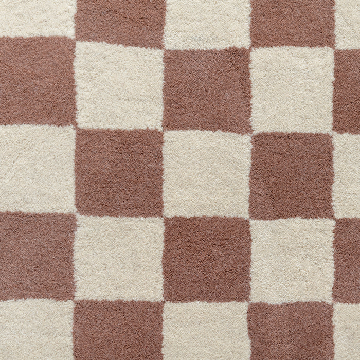 by fonQ Check Vloerkleed 170 x 240 cm - Chocolate