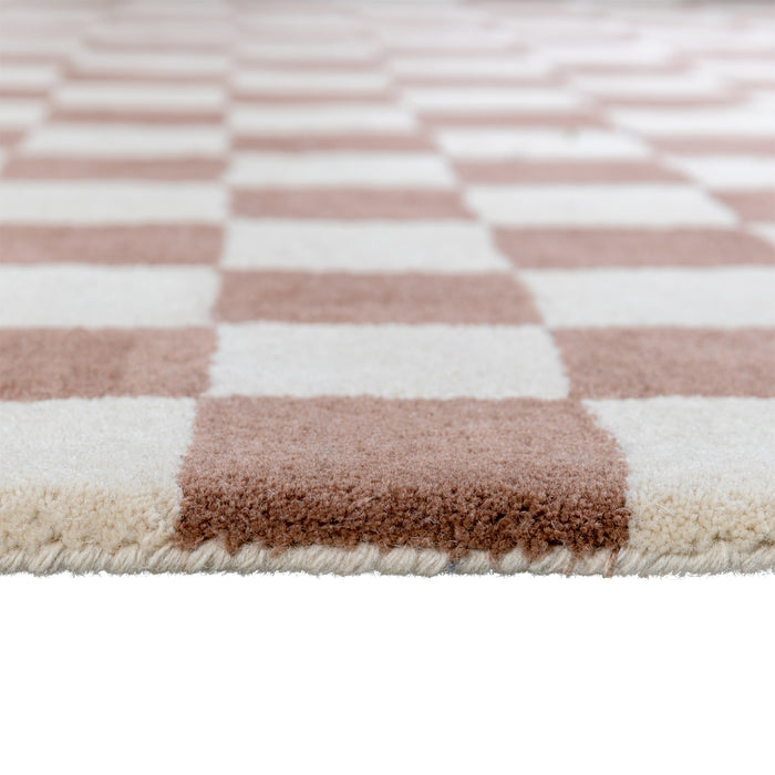 by fonQ Check Vloerkleed 170 x 240 cm - Chocolate