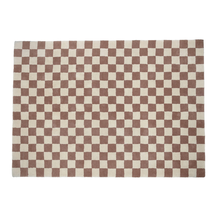 by fonQ Check Vloerkleed 170 x 240 cm - Chocolate