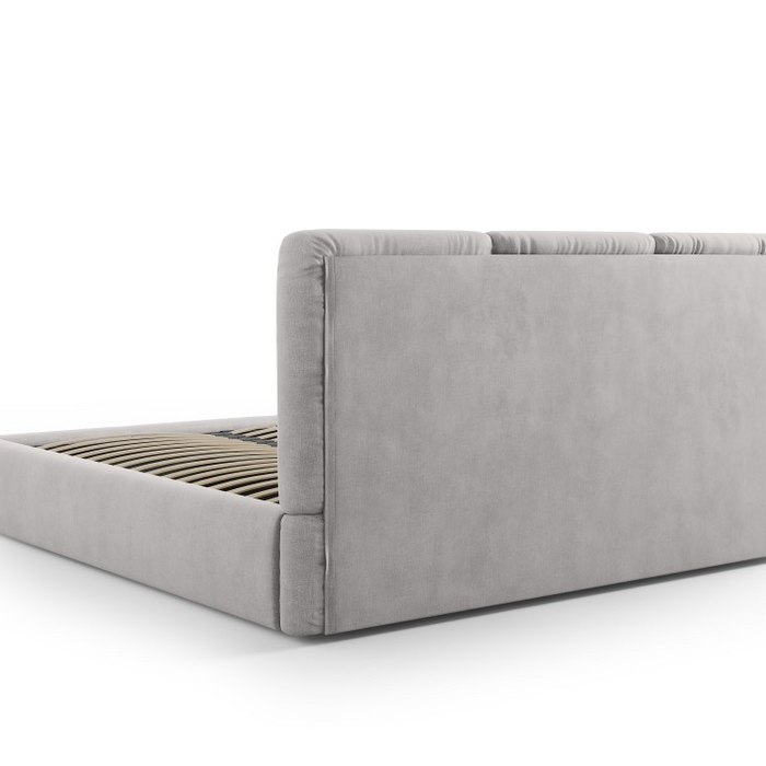 Windsor & Co Horizon Bedframe met Opbergvak - 180 x 200 cm - Chenille - Grijs