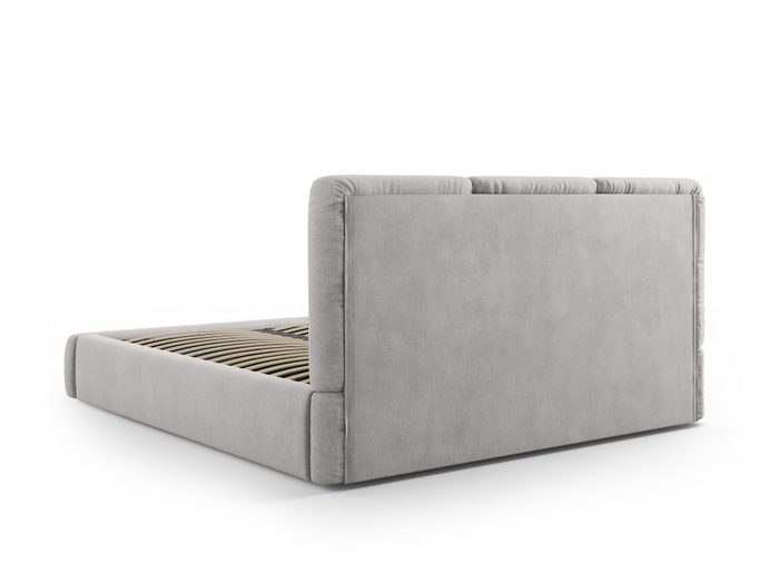 Windsor & Co Horizon Bedframe met Opbergvak - 160 x 200 cm - Chenille - Grijs