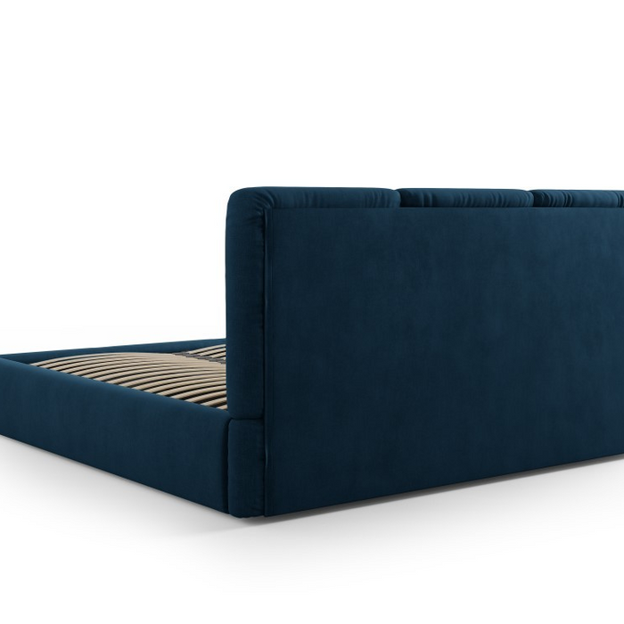 Windsor & Co Horizon Bedframe met Opbergvak - 180 x 200 cm - Chenille - Koningsblauw
