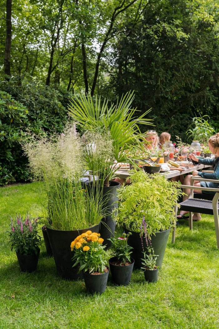 Ter Steege Plantenpot - natuursteenlook terra - D27 x H24 cm