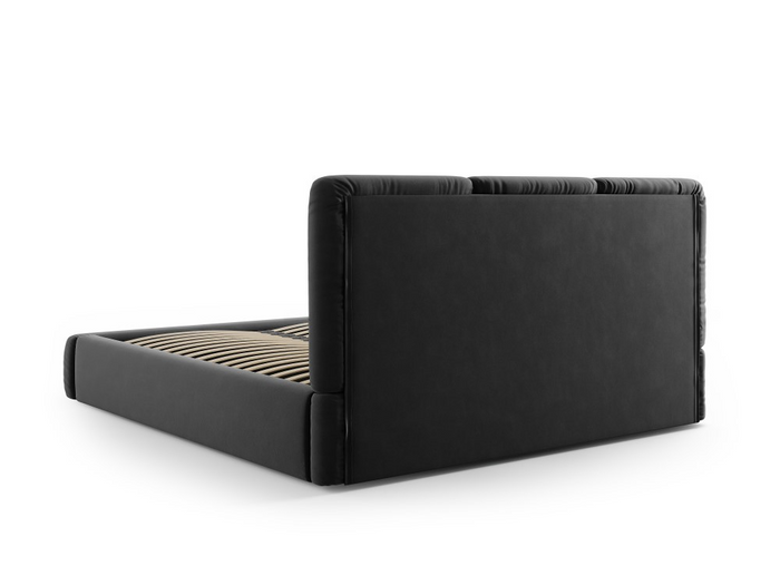 Windsor & Co Horizon Bedframe met Opbergvak - 180 x 200 cm - Fluweel - Donkergrijs