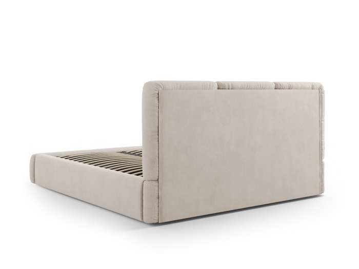 Windsor & Co Horizon Bedframe met Opbergvak - 180 x 200 cm - Chenille - Beige
