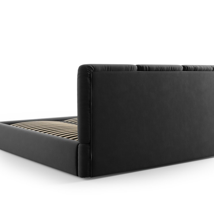 Windsor & Co Horizon Bedframe met Opbergvak - 140 x 200 cm - Fluweel - Donkergrijs