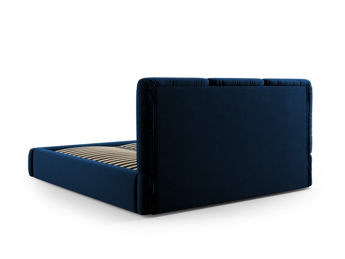 Windsor & Co Horizon Bedframe met Opbergvak - 180 x 200 cm - Fluweel - Koningsblauw